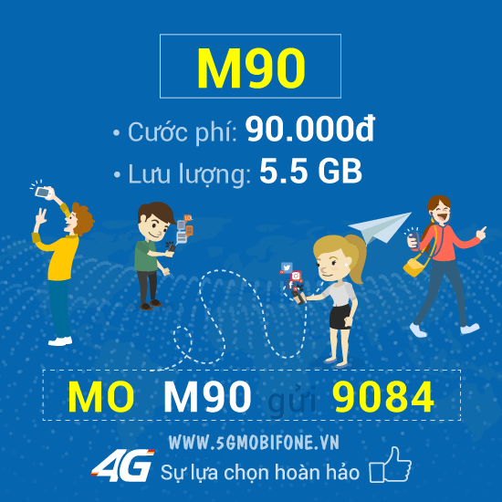 Đăng ký gói cước M90 Mobifone