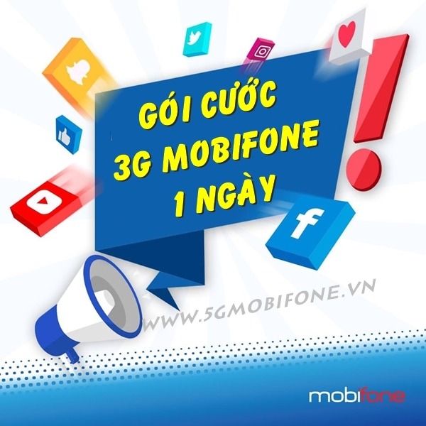 Đăng ký gói cước 3G Mobifone 1 ngày