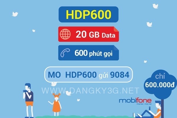 Đăng ký gói HDP600 Mobifone nhận ưu đãi kép