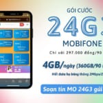 Cách đăng ký gói 24G3 Mobifone miễn phí 4GB/ngày liên tục 3 tháng