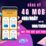 Cách đăng ký 4G Mobifone tháng 90k ưu đãi 4GB/ngày