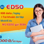 Đăng ký gói ED50 Mobifone có ngay 30GB data tốc độ cao, học online miễn phí