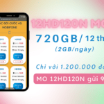 Đăng ký gói 12HD120N Mobifone nhận ngay 720GB data dùng thả ga 12 tháng