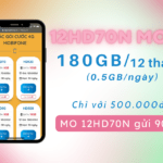 Đăng ký gói cước 12HD70N Mobifone có ngay 180GB dùng thả ga cả năm