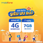 Đăng ký gói cước 4G Mobifone 7 ngày 7GB data