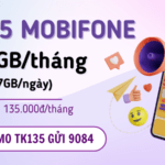 Đăng ký gói TK135 Mobifone ưu đãi 210GB/tháng thả ga dùng mạng